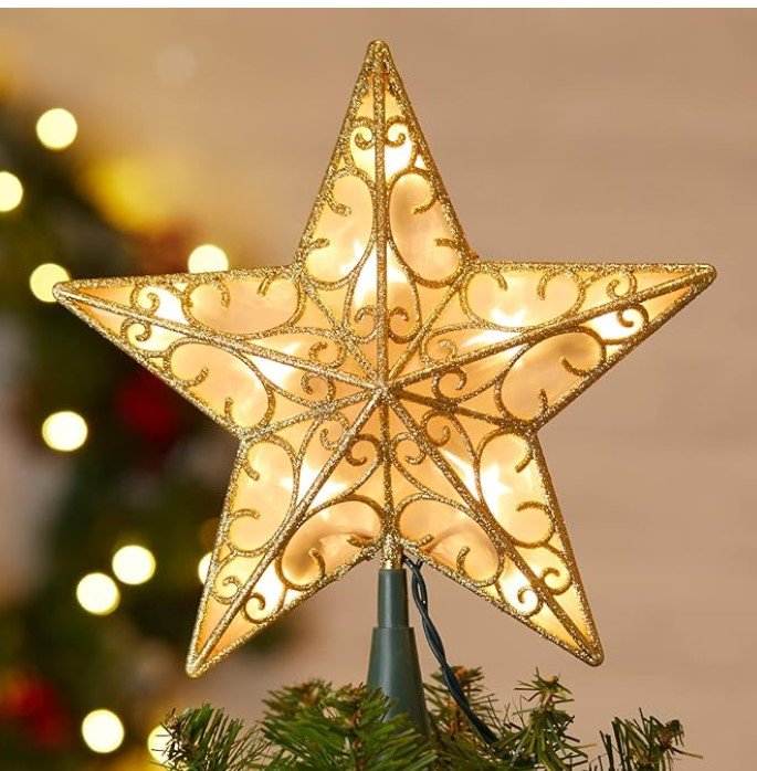 christmas tree toppers star