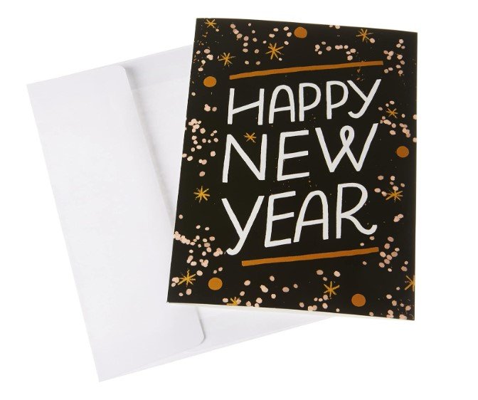 new years gifts greeting card