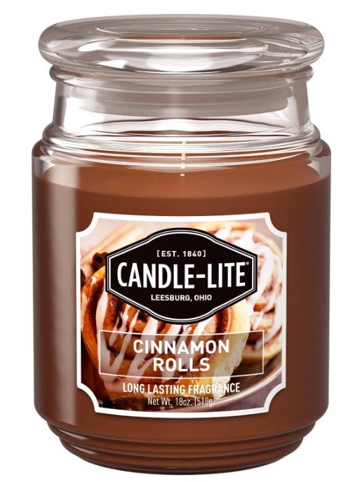 scented candle cinnamon roll