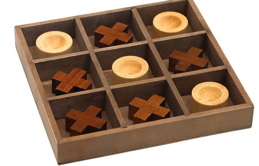 tic tac toe board wooden